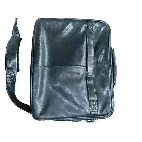 CODI Executive Laptop Bag Black Leather with Adjustable Strap Great Condition - Picture 2 of 4
